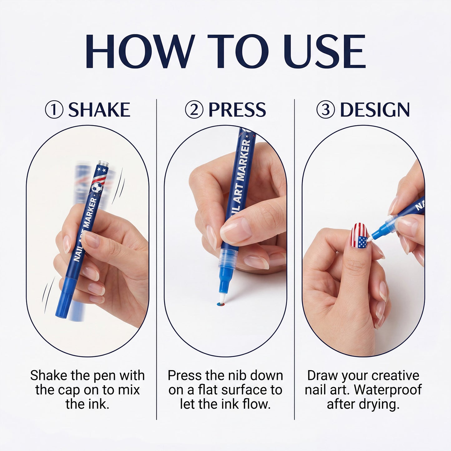 🎁Hot Sale – 50% Off!✨ 12-Color Nail Art Pen Set for Creative Designs 💅🎨