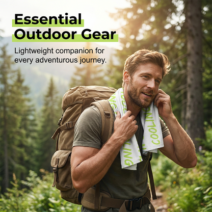 🧊 Portable Instant Cooling Towel – Wearable Neck & Wrist Cooling for Outdoor Work & Sports💦