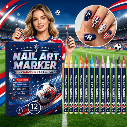 🎁Hot Sale – 50% Off!✨ 12-Color Nail Art Pen Set for Creative Designs 💅🎨