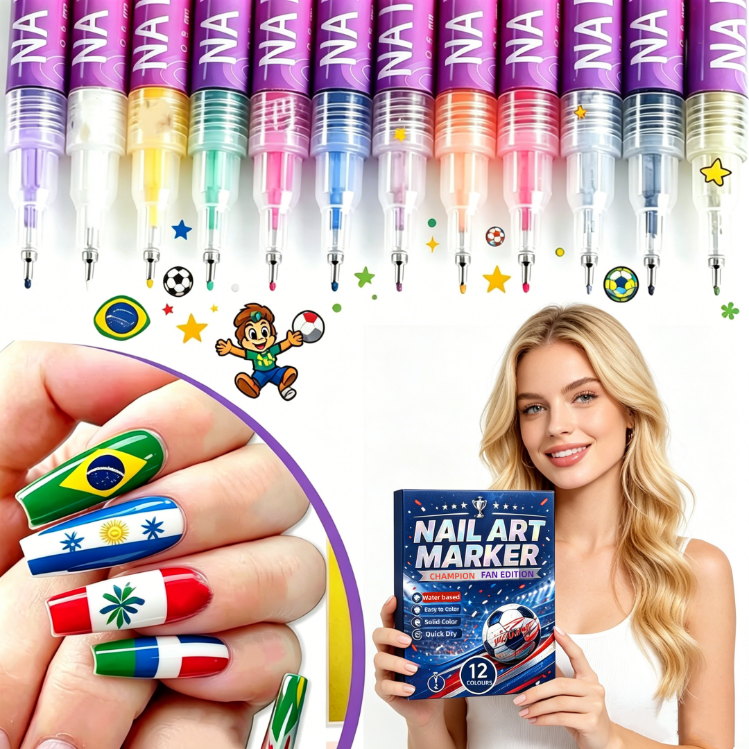 🎁Hot Sale – 50% Off!✨ 12-Color Nail Art Pen Set for Creative Designs 💅🎨