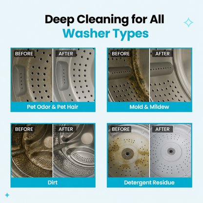 Washing Machine Cleaning Tablets—Restores Like New For Pet Owners