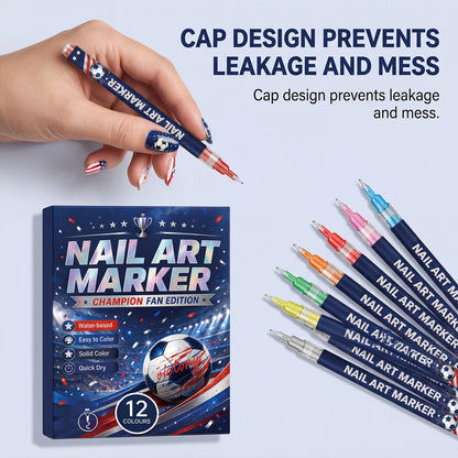 🎁Hot Sale – 50% Off!✨ 12-Color Nail Art Pen Set for Creative Designs 💅🎨