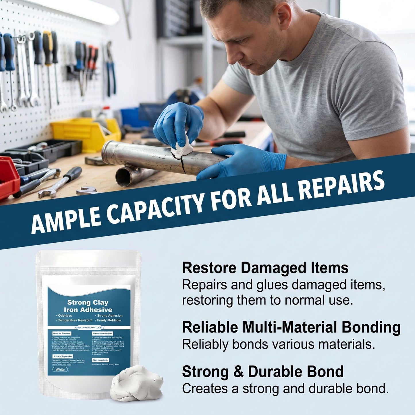 High-Strength Multi-Purpose Repair Clay