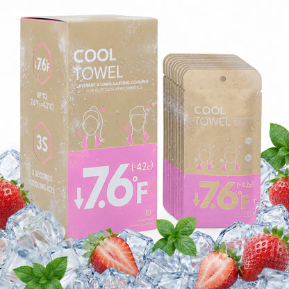 🧊 Portable Instant Cooling Towel – Wearable Neck & Wrist Cooling for Outdoor Work & Sports💦