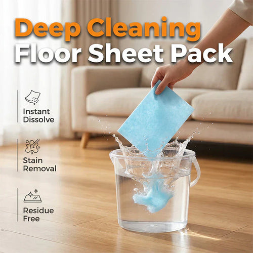 🔥Water-Soluble Floor Cleaning Sheets⏰50% Off Limited Time Sale🚝Free Shipping !